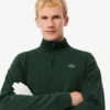 Camisola de golfe com fecho de correr de um quarto para homem