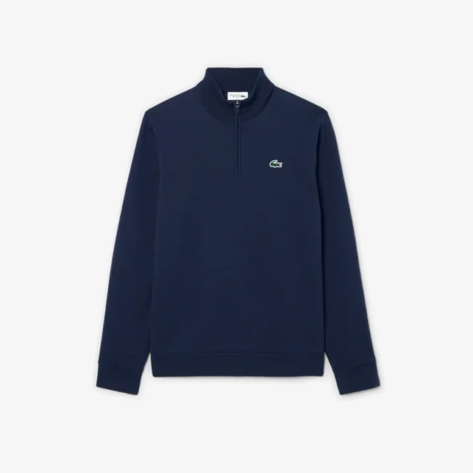 Camisola de golfe com fecho de correr de um quarto para homem