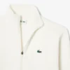 Camisola de golfe com fecho de correr em malha canelada para homem