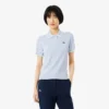 Camisola de golfe com gola polo de manga curta para mulher