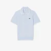Camisola de golfe com gola polo de manga curta para mulher