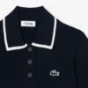 Camisola de golfe com gola polo de manga curta para mulher