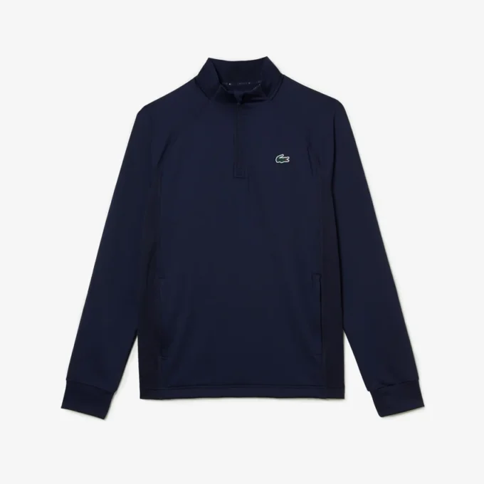 Camisola de golfe de gola alta para homem