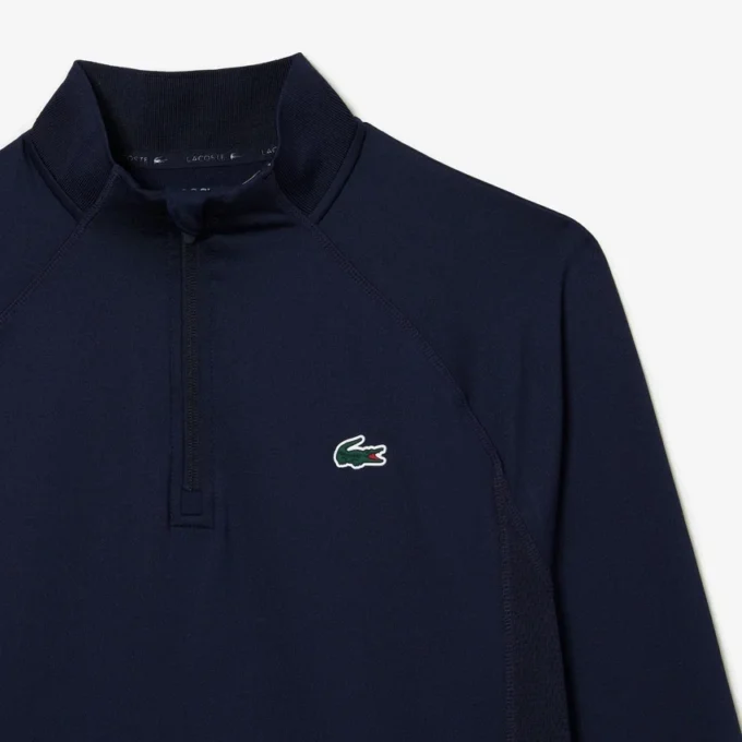 Camisola de golfe de gola alta para homem