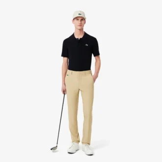 Camisola de golfe de manga curta com gola polo para homem