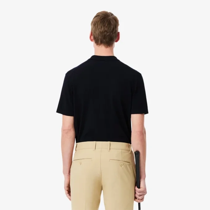 Camisola de golfe de manga curta com gola polo para homem