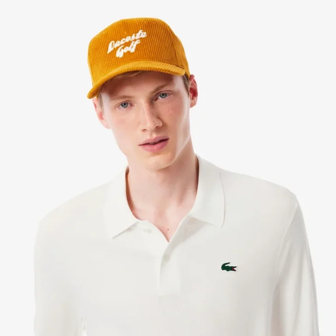 Camisola de golfe elástica com gola polo para homem