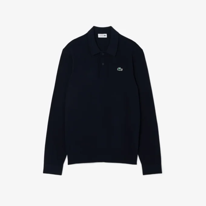Camisola de golfe elástica com gola polo para homem