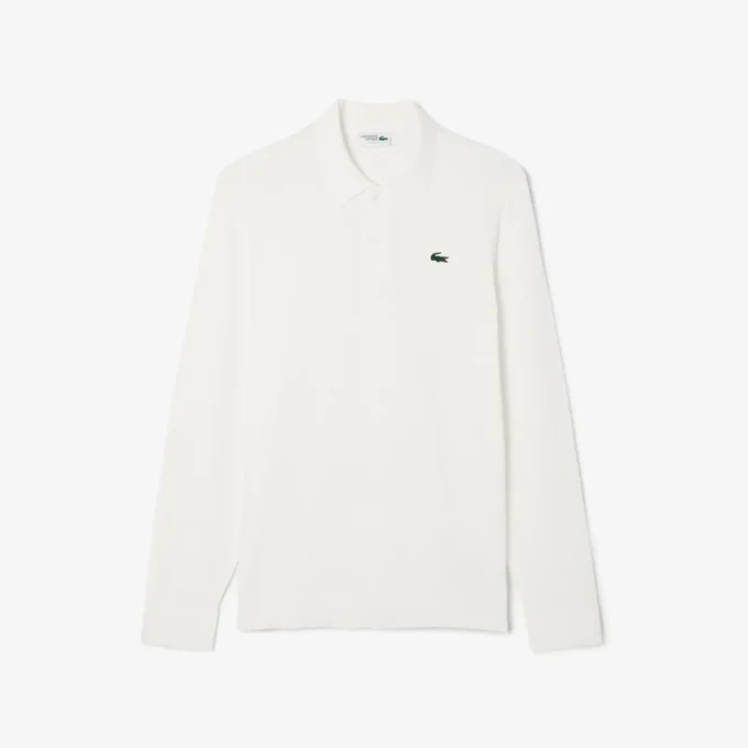 Camisola de golfe elástica com gola polo para homem