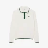 Camisola de golfe elástica com gola polo para mulher