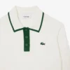 Camisola de golfe elástica com gola polo para mulher