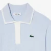 Camisola de golfe elástica com gola polo para mulher