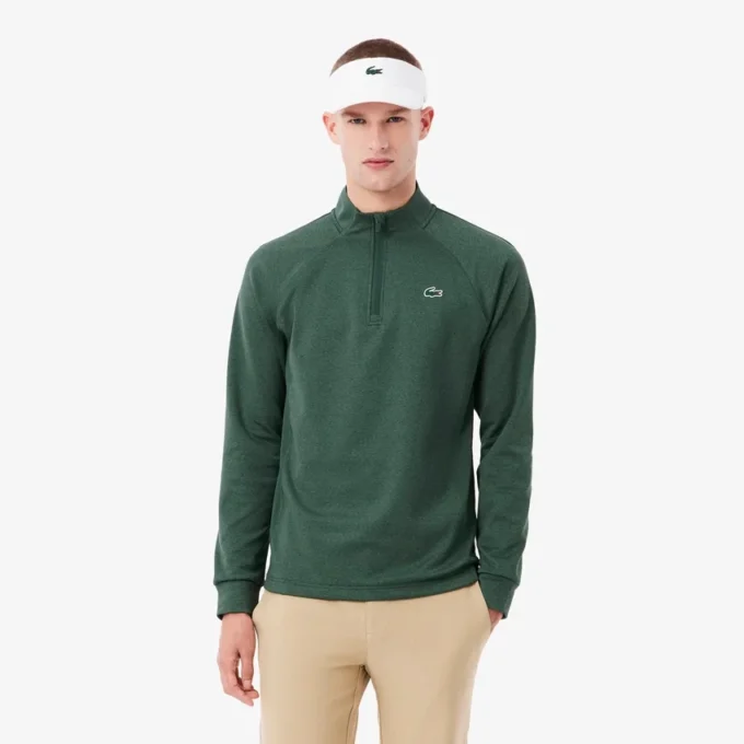 Camisola de golfe em malha polar técnica para homem