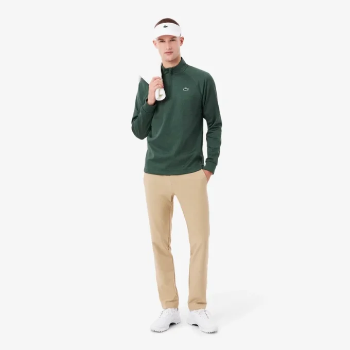 Camisola de golfe em malha polar técnica para homem