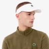 Camisola de golfe masculina em polar com fecho de correr de um quarto
