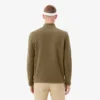 Camisola de golfe masculina em polar com fecho de correr de um quarto