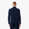 Camisola de golfe masculina em polar com fecho de correr de um quarto