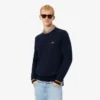 Camisola de jersey de algodão às riscas para homem