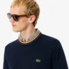 Camisola de jersey de algodão às riscas para homem