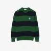 Camisola de jersey de algodão às riscas para homem
