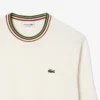 Camisola de jersey de algodão às riscas para homem