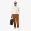 Camisola de jersey de algodão às riscas para homem