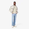 Camisola de lã com efeito patchwork e corte descontraído para homem