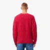 Camisola de lã com efeito patchwork e corte descontraído para homem