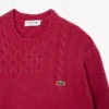Camisola de lã com efeito patchwork e corte descontraído para homem