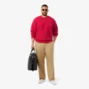 Camisola de lã com efeito patchwork e corte descontraído para homem