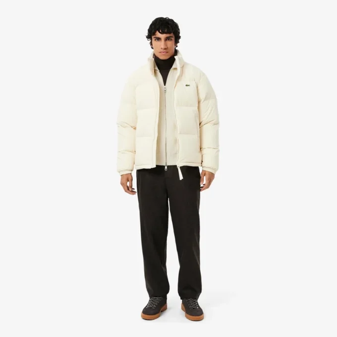 Camisola de lã com fecho para homem