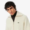 Camisola de lã com fecho para homem