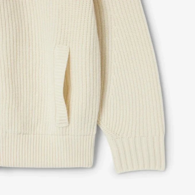 Camisola de lã com fecho para homem