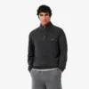 Camisola de lã com gola alta e fecho para homem
