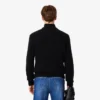 Camisola de lã com gola alta e fecho para homem