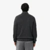 Camisola de lã com gola alta e fecho para homem