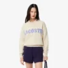 Camisola de lã com intarsia e logótipo para mulher