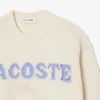 Camisola de lã com intarsia e logótipo para mulher