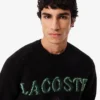 Camisola de lã com marca em intarsia para homem