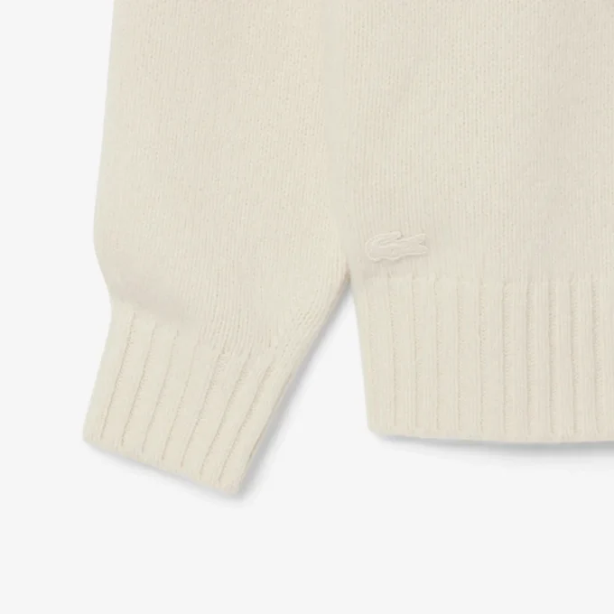 Camisola de lã com marca em intarsia para homem