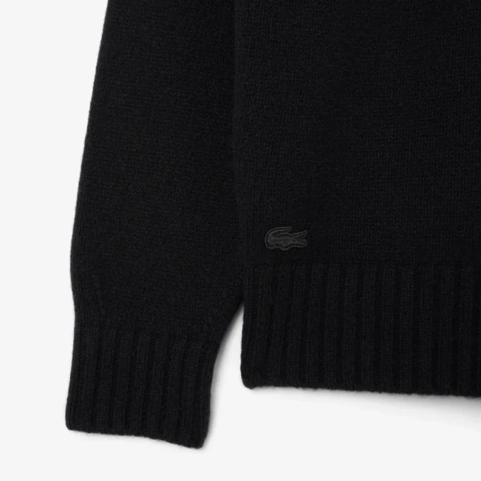 Camisola de lã com marca em intarsia para homem