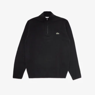 Camisola de lã com meio fecho para homem