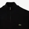 Camisola de lã com meio fecho para homem