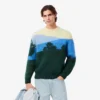 Camisola de lã de alpaca Landscape para homem