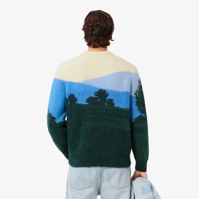 Camisola de lã de alpaca Landscape para homem