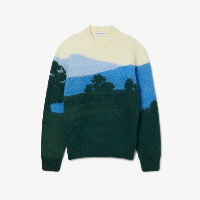 Camisola de lã de alpaca Landscape para homem