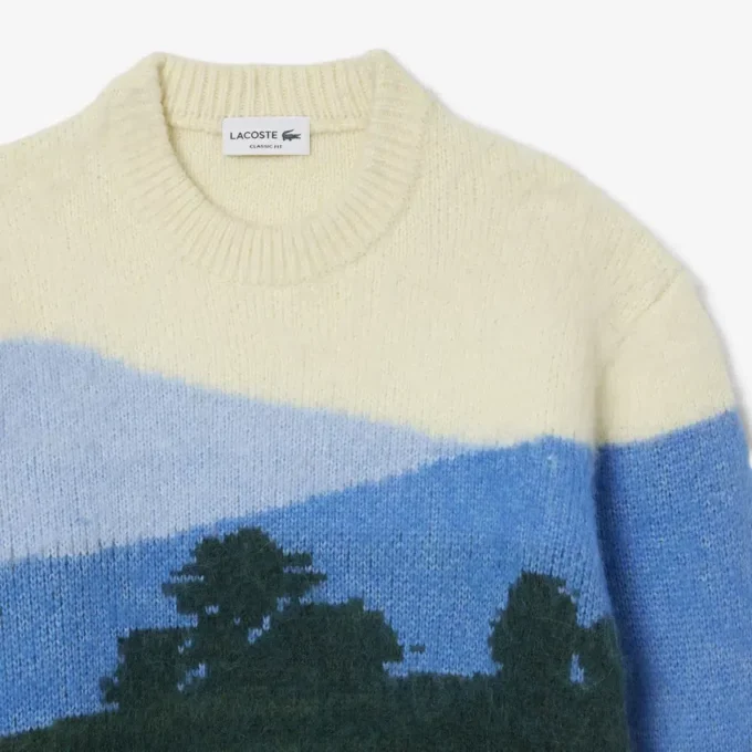 Camisola de lã de alpaca Landscape para homem