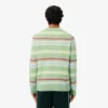 Camisola de lã de alpaca às riscas para homem