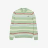 Camisola de lã de alpaca às riscas para homem