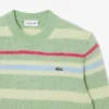 Camisola de lã de alpaca às riscas para homem